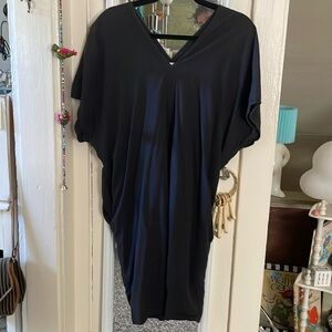 Black Uzi Nyc v neck dress